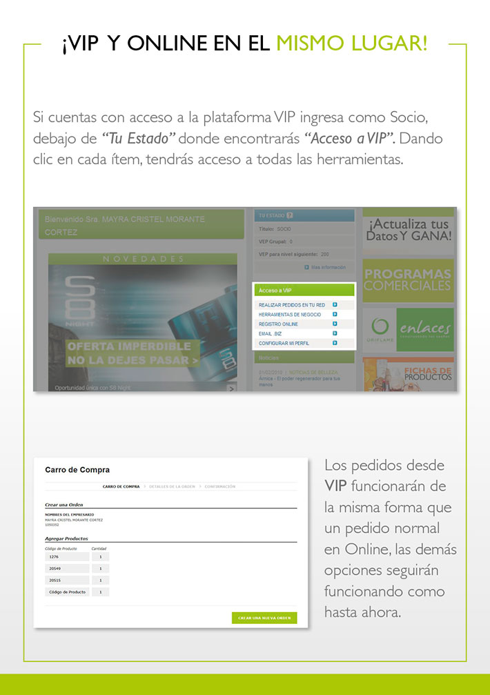 Vip y Online juntos